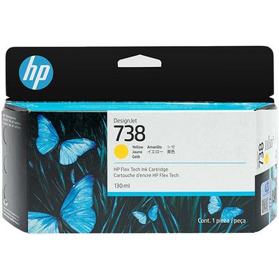 HP 738 (498N7A) - Jaune - Cartouche d'encre