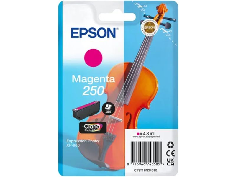 Epson 250 (C13T16N34010) Inktcartridge Magenta