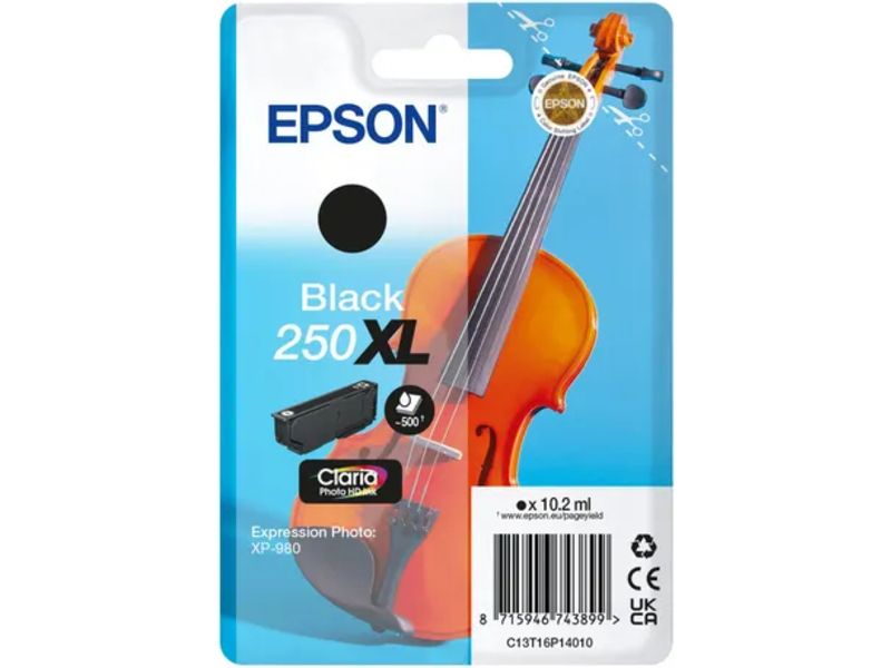 Epson 250XL (C13T16P14010) Inktcartridge Zwart Hoge capaciteit