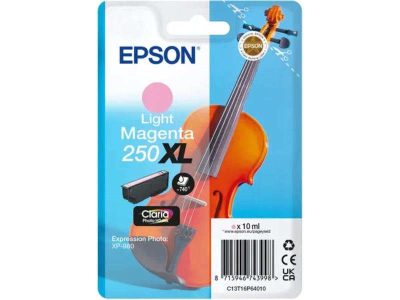 Epson 250XL (C13T16P64010) Inktcartridge Licht-magenta Hoge capaciteit