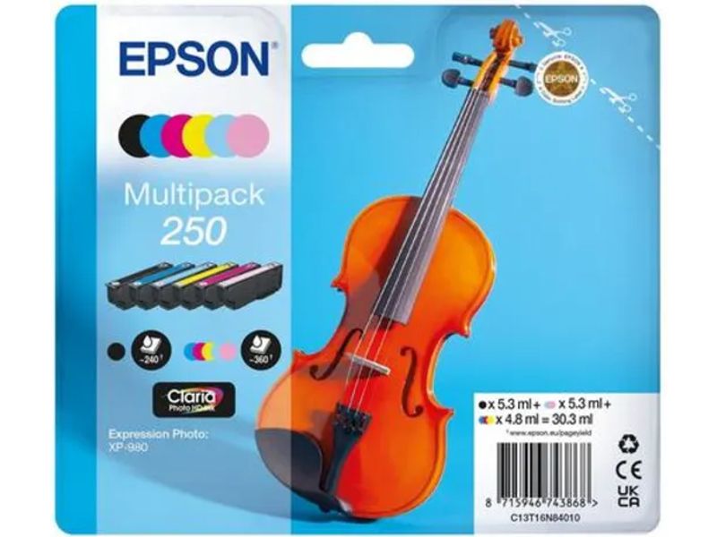 Epson 250 (C13T16N84010) Inktcartridge 6-kleuren