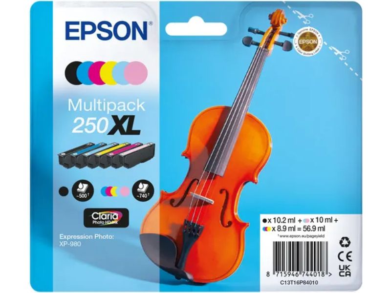 Epson 250XL (C13T16P84010) Inktcartridge 6-kleuren Hoge capaciteit