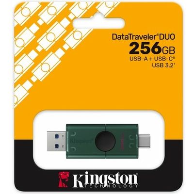 Kingston DataTraveler Duo USB-A + USB-C 3.2-stick 256GB - Clé USB