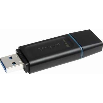 Kingston 64GB USB3.2 Gen 1 DataTraveler Exodia (Black + Teal) - Clé USB