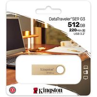 Kingston 512GB 220MB/s Metal USB 3.2 Gen 1 DataTraveler SE9 G3 - Clé USB