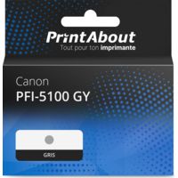 Cartouche compatible Canon PFI-5100 GY - Gris