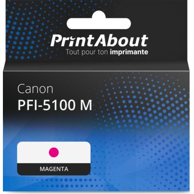 Cartouche compatible Canon PFI-5100 M - Magenta