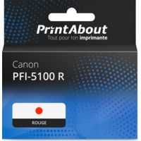 Cartouche compatible Canon PFI-5100 R - Rouge