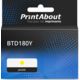 Cartouche compatible Brother BTD180Y - Jaune