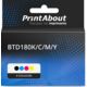 Cartouche compatible Brother BTD180K/C/M/Y - 4 couleurs - Multipack