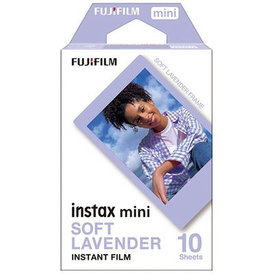 Fujifilm Instax mini film soft lavender (10 vel) - (4,6 cm x 6,2 cm) - Papier photo