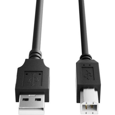 PrintAbout USB Printerkabel zwart (3 meter) USB 2.0 - Câble USB