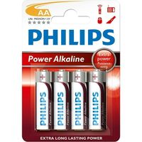 Philips Power Alkaline LR6 Mignon AA 4 stuks - Piles
