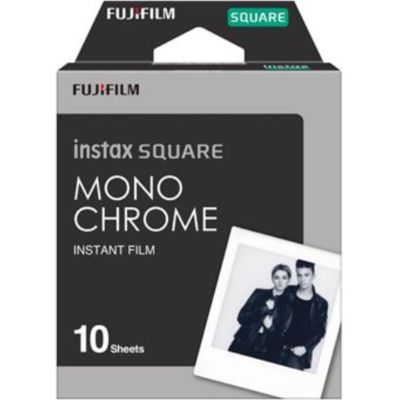 Fujifilm Instax square film Monochrome (10 vel) - (62 mm x 62 mm) - Papier photo