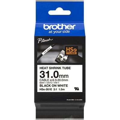 Brother TZe-261E - Noir sur blanc - Ruban