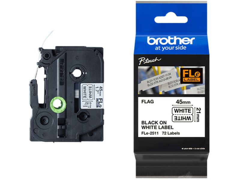 Brother FLe-2511 Tape Zwart op wit
