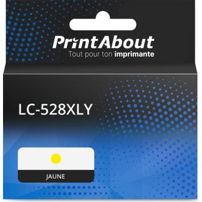 Cartouche compatible Brother LC-528XLY - Jaune - Grande capacité