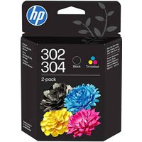HP 302/304 (B82L1AE) - Noir + 3 couleurs - Cartouche d'encre - Multipack