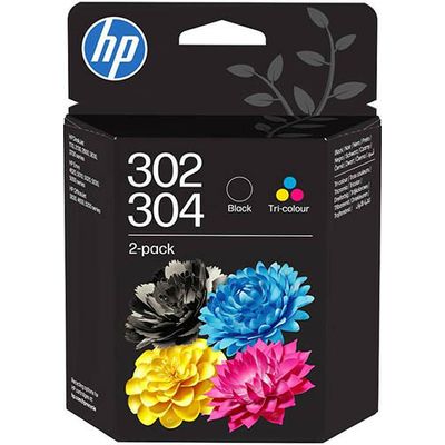 HP 302/304 (B82L1AE) - Noir + 3 couleurs - Cartouche d'encre - Multipack